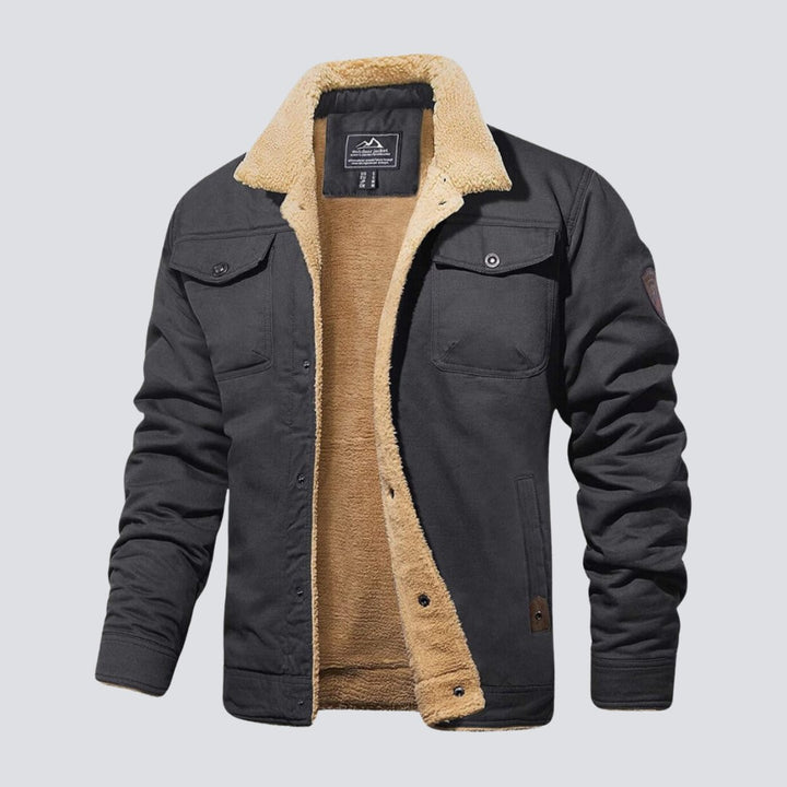 Harrison - Lined Button - Up Jacket - myrale.com