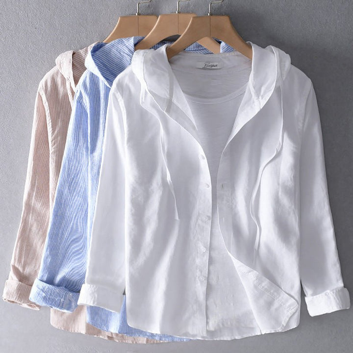 Isabella | Leggera Blusa con Cappuccio - Amore - Milano.it