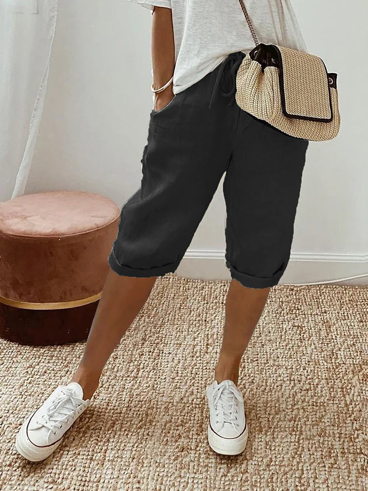 Marnette™ – Light Cotton-Linen Shorts