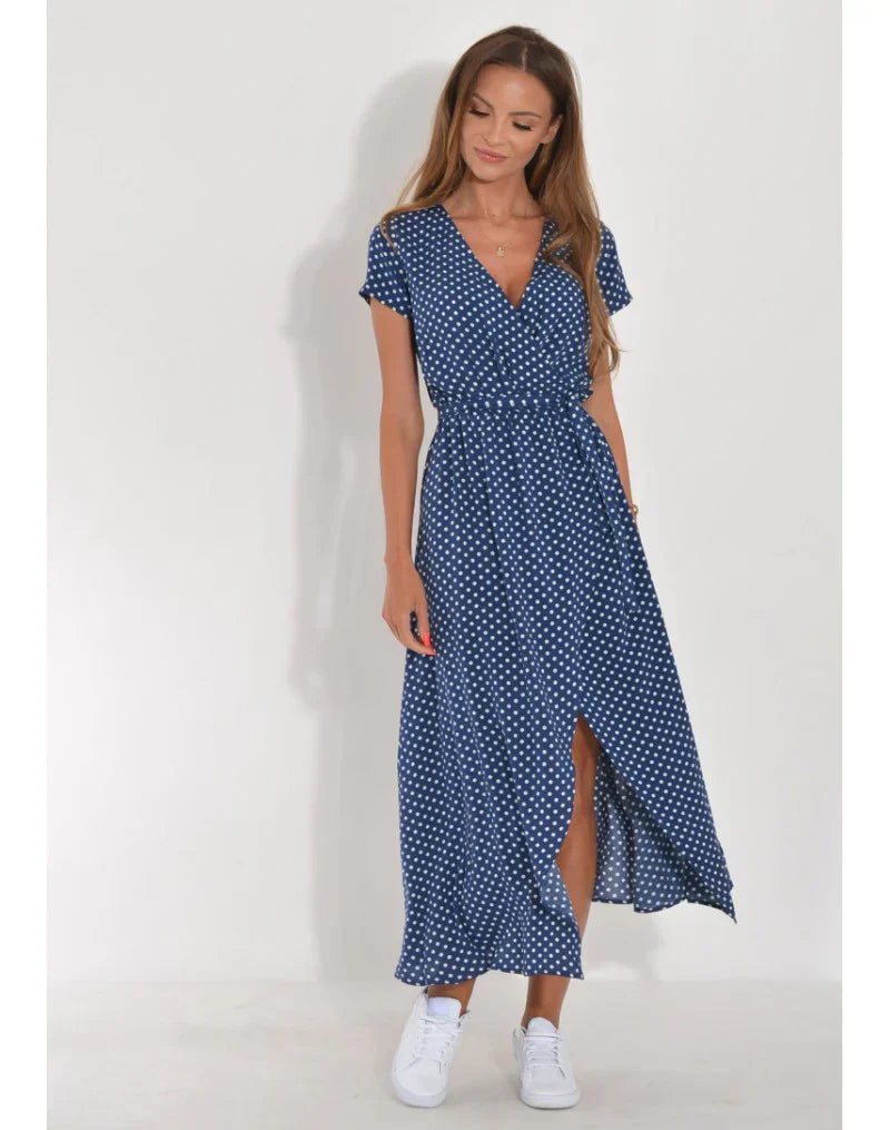 Annie™ | Elegant Dress with V-Neck and Tummy Coverage