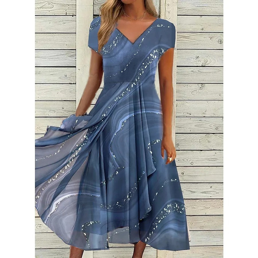 Gayle™  | V-neck Midi Dress