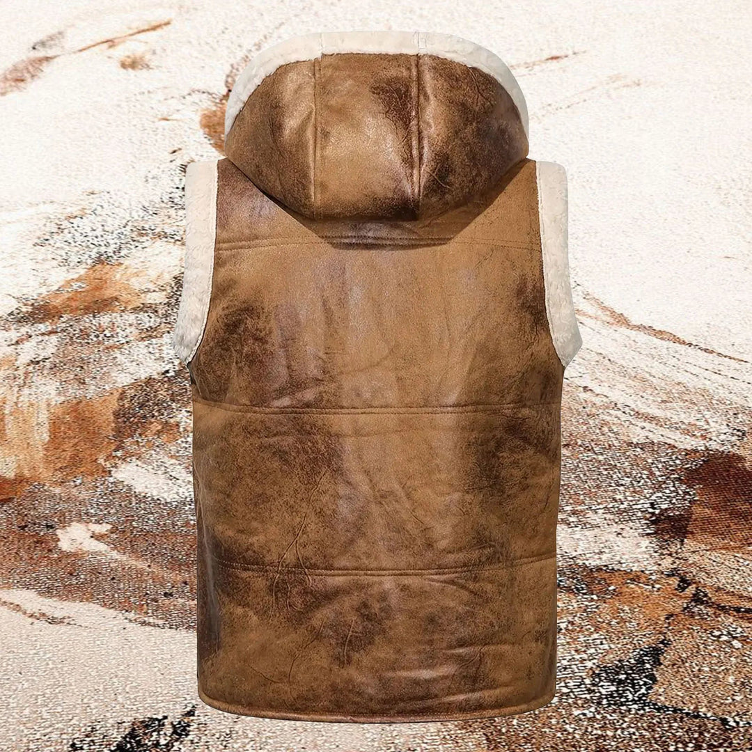 NordWolf - Sleeveless Fur Jacket - myrale.com