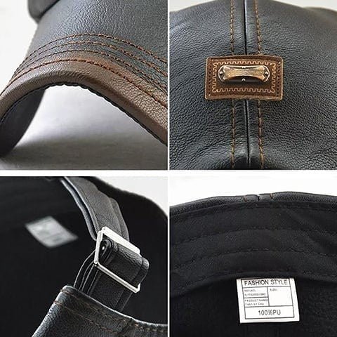 Oxford Luxe Leather Beret - myrale.com