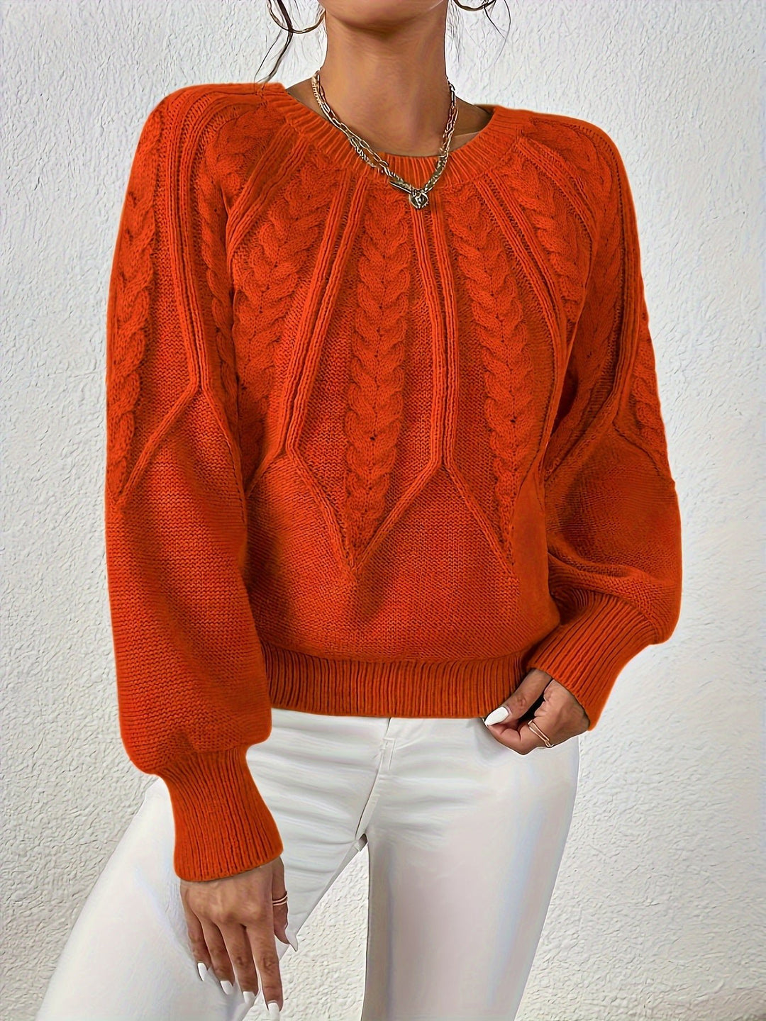 SofiaLana™ | Maglione Intrecciato per le Giornate Frizzanti - Amore - Milano.it