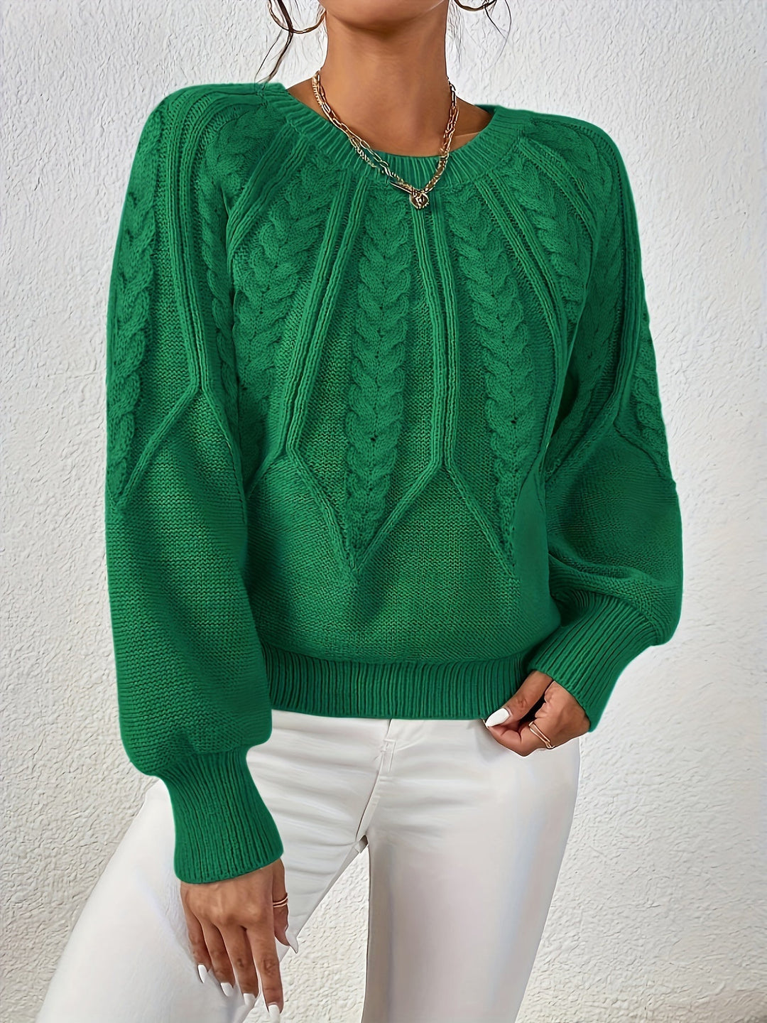 SofiaLana™ | Maglione Intrecciato per le Giornate Frizzanti - Amore - Milano.it