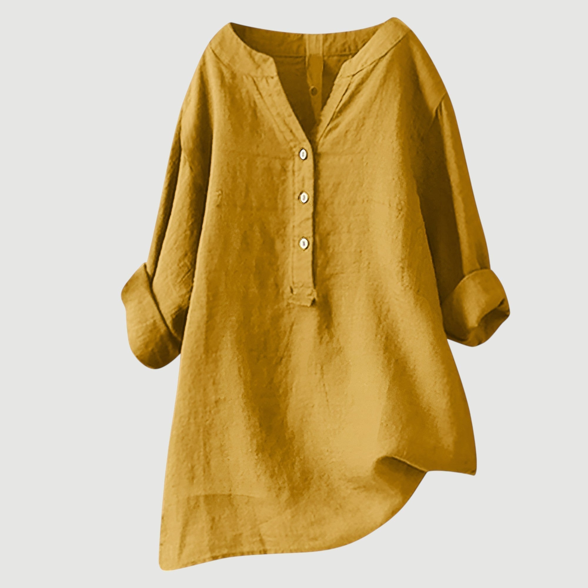 Angela™ | Lightweight & Comfortable Linen Button-Up Shirt
