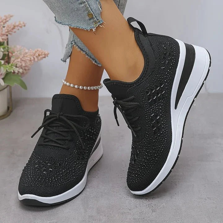 Danielle | Comfort Sneakers with Sparkling Stones