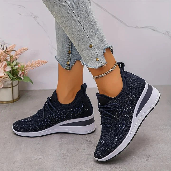 Danielle | Comfort Sneakers with Sparkling Stones