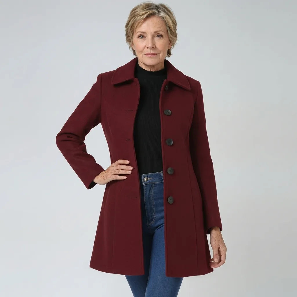 Fenna™ | Single Breasted Autumn Trench Coat